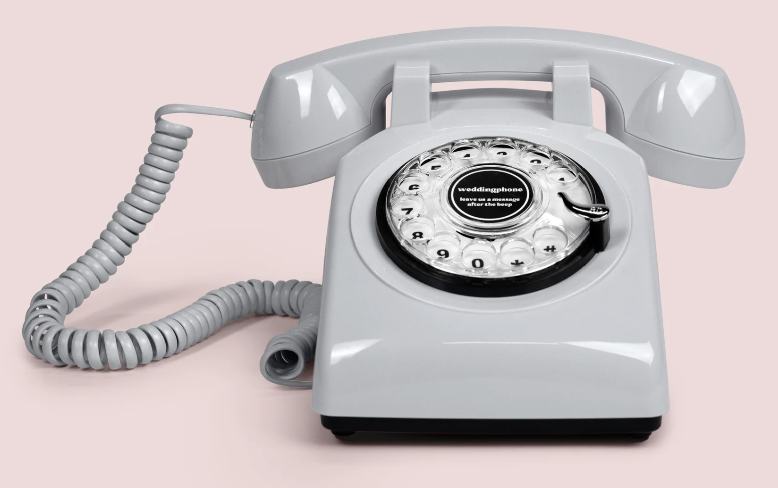 Vintage rotary audio guestbook phone
